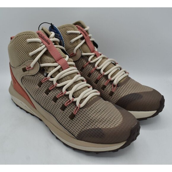 Columbia Womens 11 Trailstorm Omni-Tech Mid Oxford Tan Waterproof Hiking Boots - Picture 2 of 14